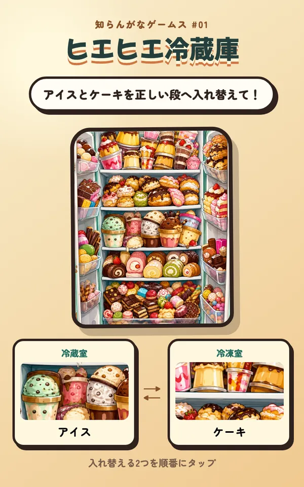 ヒエヒエ冷蔵庫の画面